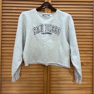 Heather Gray San Diego California Sweatshirt small